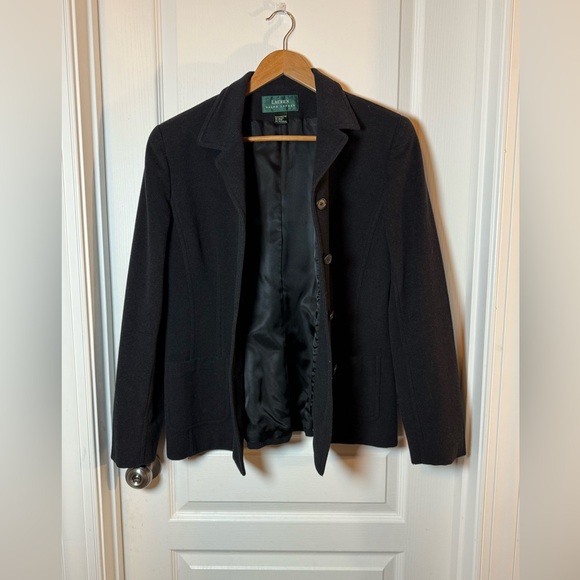 Ralph Lauren Women's Classic Black Blazer Size M/L - Picture 1 of 8